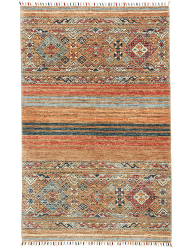 Rubin Pakistan marrone rosato e grigio ardesia scuro 98x154