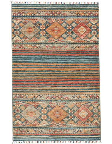 Rubin Pakistan marrone rosato e grigio ardesia scuro 97x153