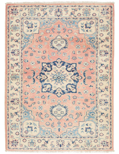 Kazak Pakistan argento e grano 84x113