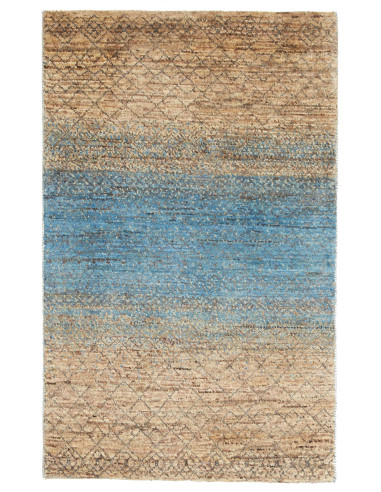 Gabbeh Fine Pakistan marrone rosato e grigio tenue 78x125