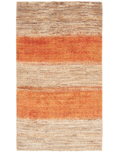Gabbeh Fine Pakistan salmone scuro e bianco antico 91x160
