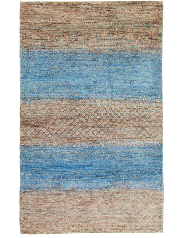 Gabbeh Fine Pakistan grigio ardesia chiaro e blu ardesia scuro 94x154
