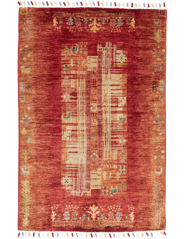 Siva Pakistan terra di siena e salmone scuro 80x123
