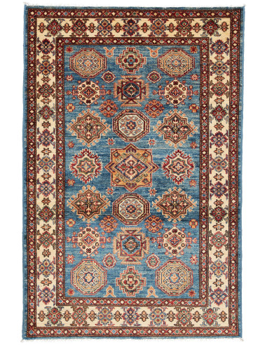 Kazak Fine Pakistan abbronzatura e marrone sella 98x147