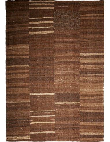 Kilim Kavir Persia verde oliva scuro e verde oliva scuro 262x373