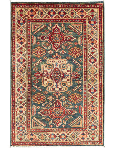 Kazak Fine Pakistan grigio e grigio ardesia scuro 92x140