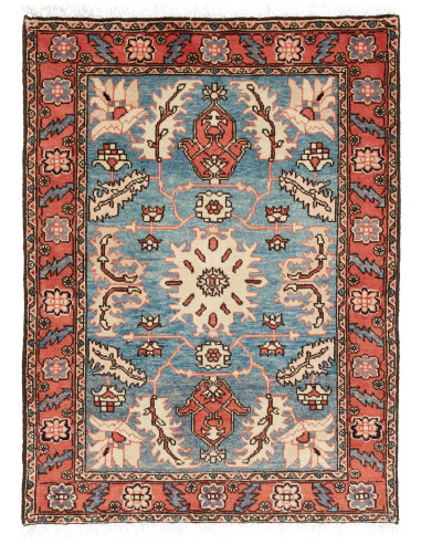 Ardabil Persia marrone rosato e grigio ardesia scuro 105x142