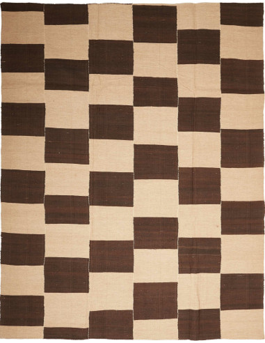 Kilim Kavir Persia abbronzatura e verde oliva scuro 222x285