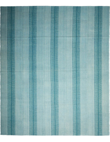 Kilim Persia grigio scuro e blu cadetto 255x302