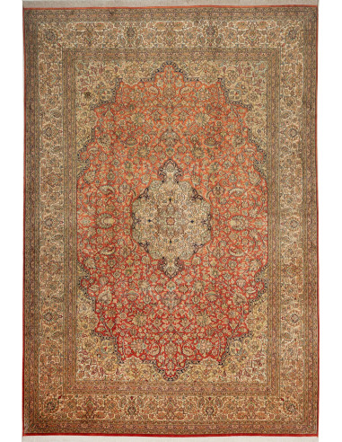 Kashmir Seta 18/18 India perù e marrone sella 212x310