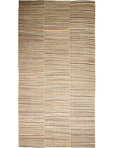 Kilim Mazandaran Persia grano e verde oliva scuro 206x395