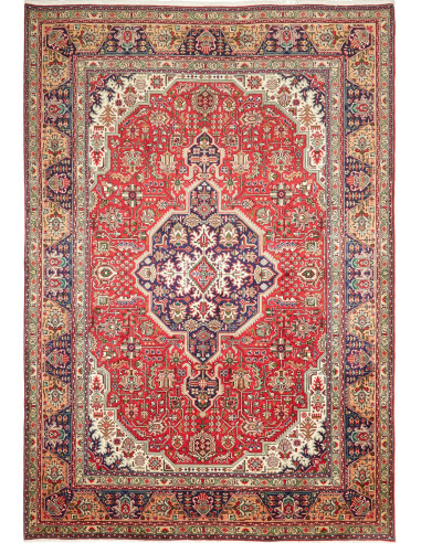 Tabriz Persia terra di siena e grigio ardesia scuro 200x292