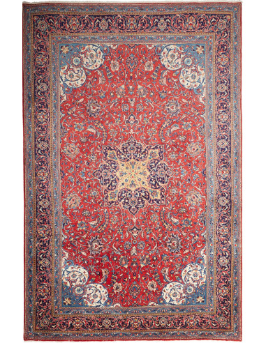Sarough Persia terra di siena e grigio ardesia scuro 212x328