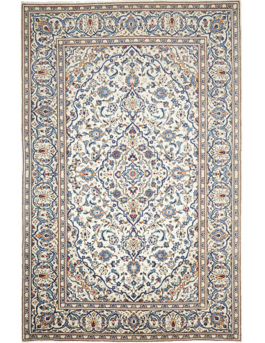 Kashan Persia grigio chiaro e grigio ardesia scuro 196x300