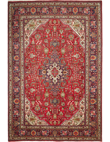 Tabriz Persia marrone sella e grano 200x300