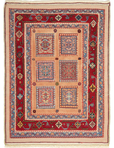 Nimbaft Persia marrone rosato e bianco antico 61x87