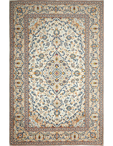 Kashan Persia argento e terra di siena 193x300