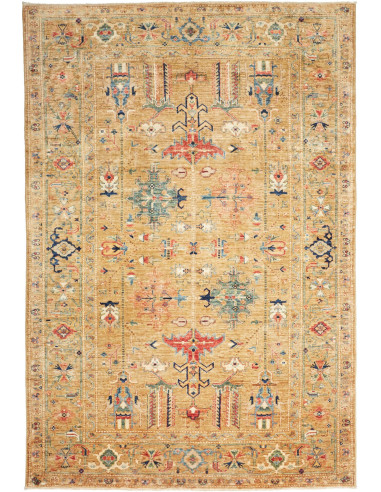 Kazak Fine Pakistan abbronzatura e grigio ardesia scuro 166x242