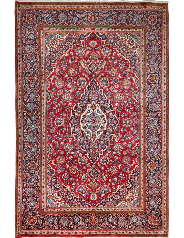 Ardakan Persia terra di siena e grigio ardesia scuro 195x303