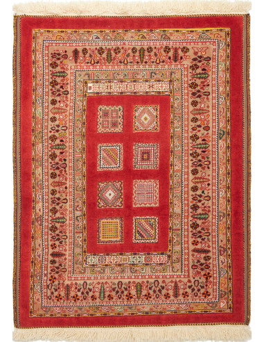 Nimbaft Fine Persia terra di siena e salmone scuro 91x118