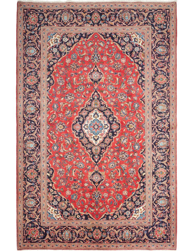Ardakan Persia rosso indiano e grigio ardesia scuro 195x297