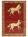 KASHGHAI OLD FIGURAL PERSIAN RUGS